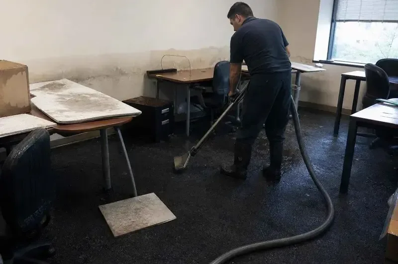 Drying equipment running inside a commercial space